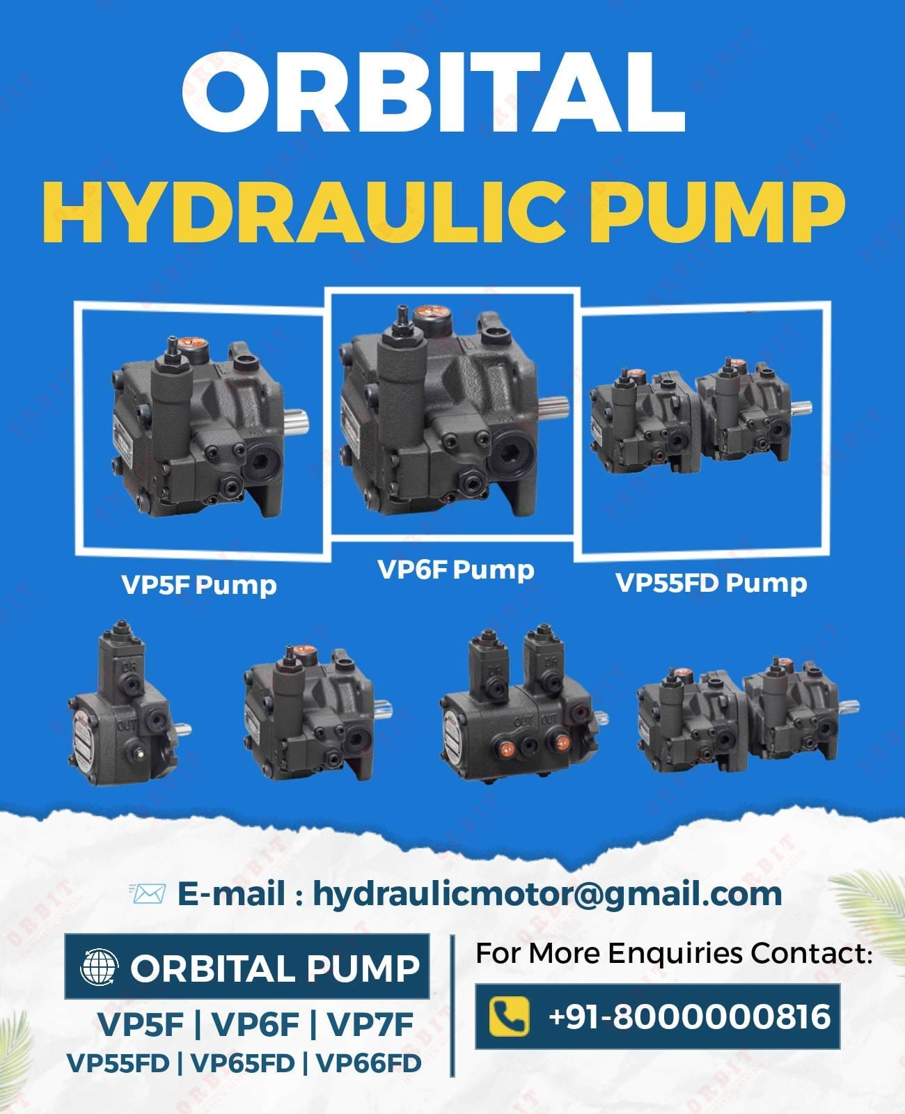 VP55FD-B2-B2-51 Anson Hydraulic Double Vane Pump