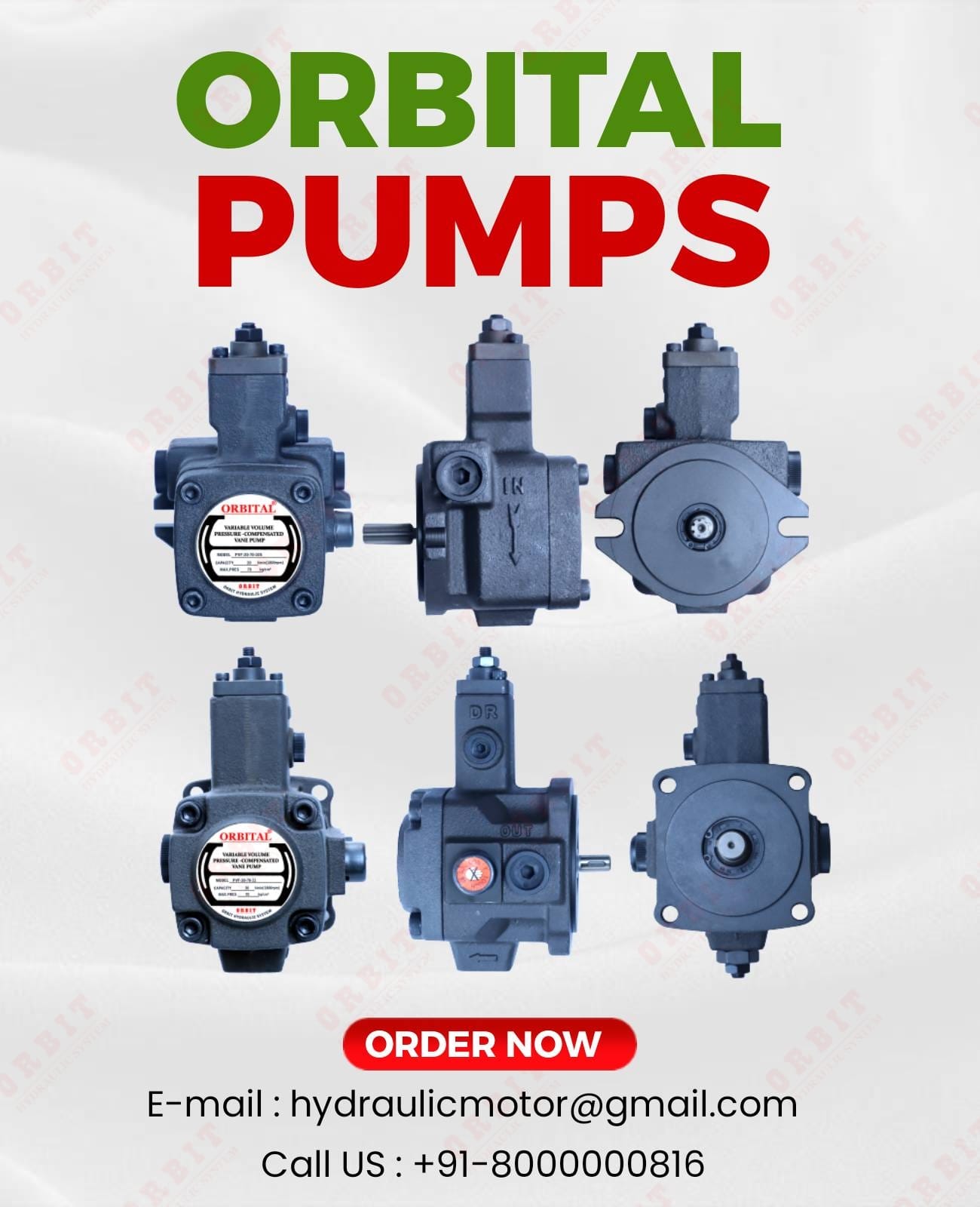 Hydraulic Variable Vane Pump With Built-In Check Valve