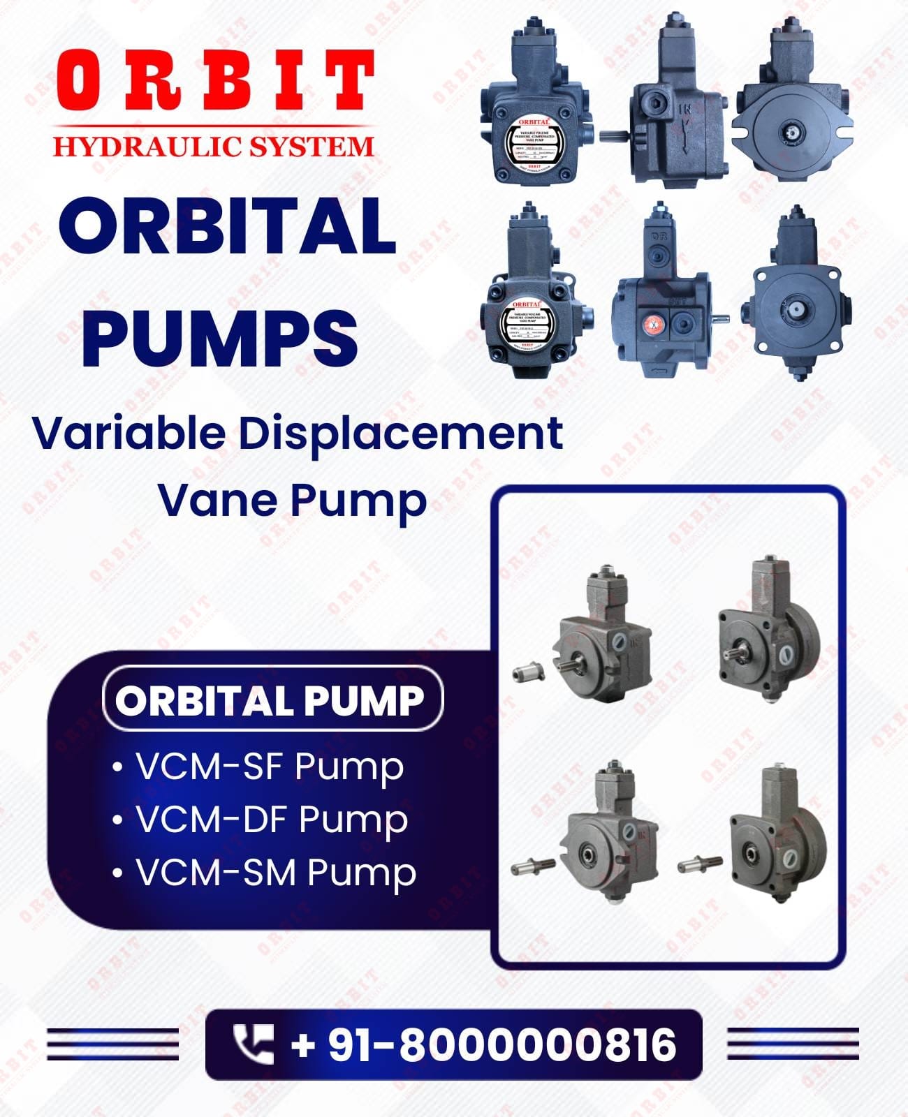 VCM-SFC-24C-10 Variable Vane Pump With Built-In Check Valve
